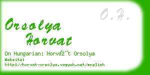 orsolya horvat business card